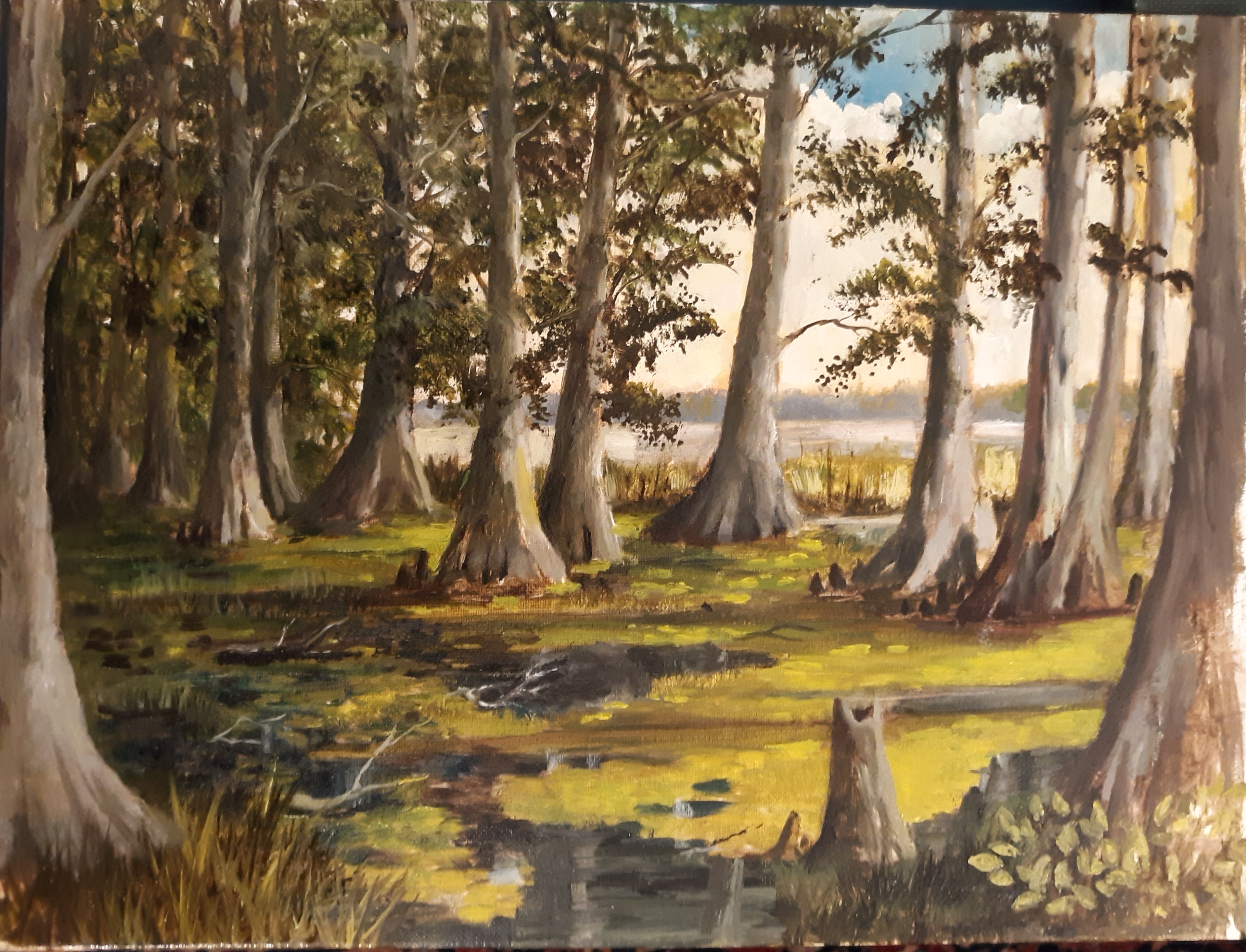 To the Edge, a Louisiana landscape painting