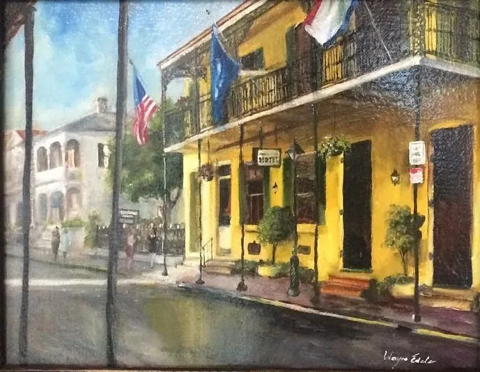 Good Morning Soul, a painting of a New Orleans street