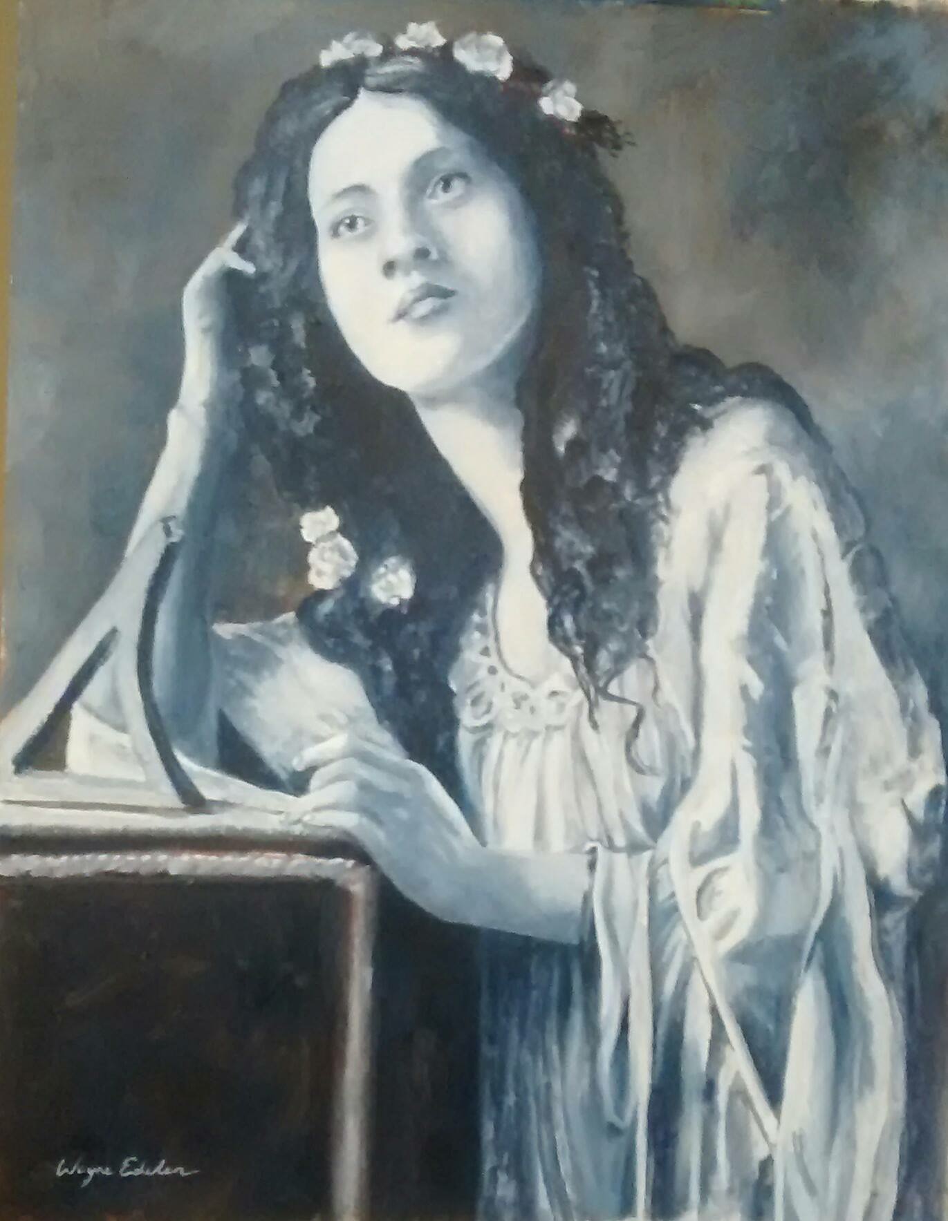 Maude, an original painting of Maude Freely